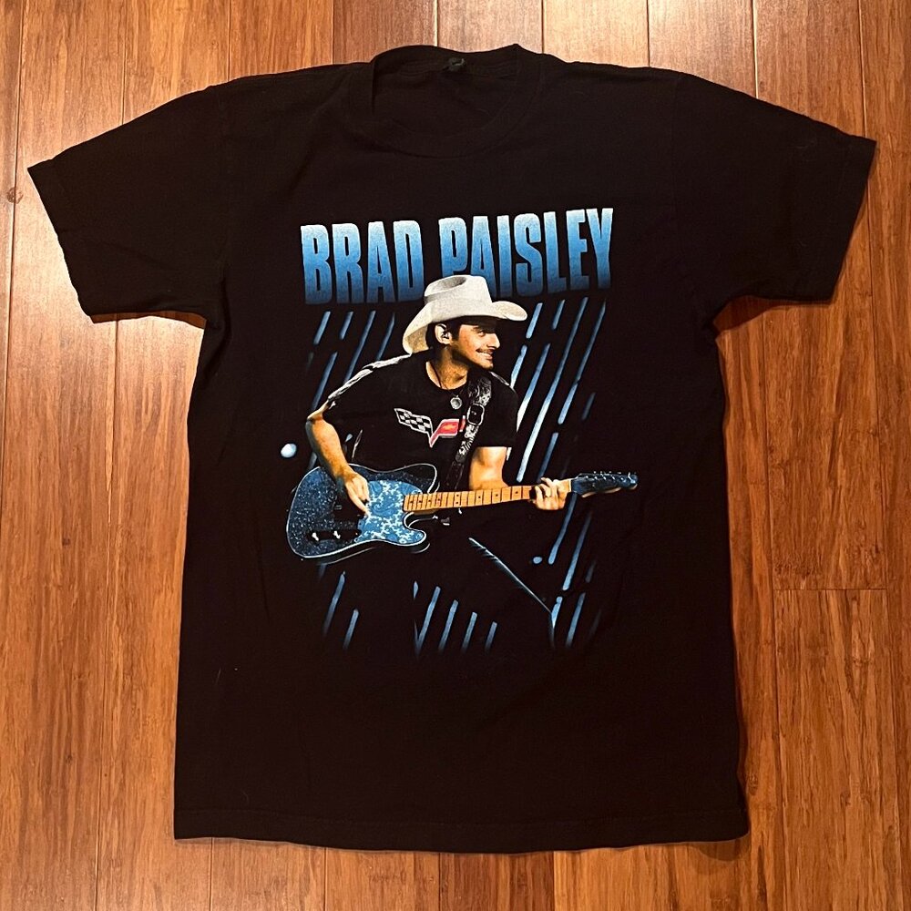 Brad Paisley 2011 Winter Tour Concert T-Shirt Black Size M Front & Back Print